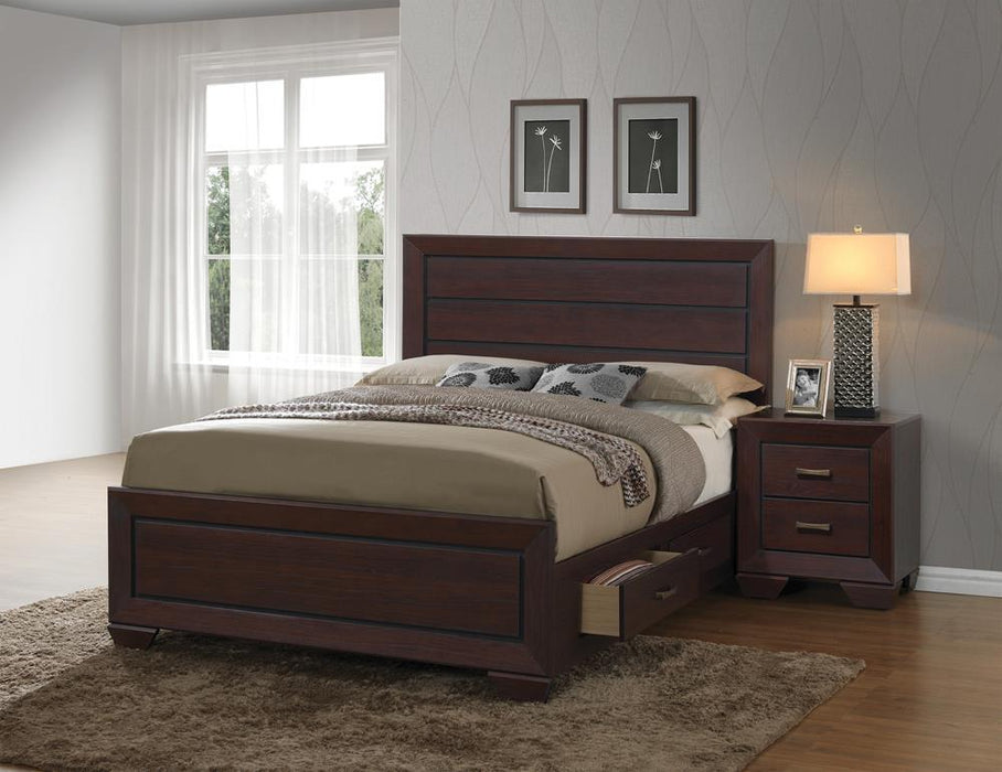 Kauffman California King, Eastren King, & Queen Panel Bed Dark Cocoa - US Furniture & Mattress (Waterbury,CT)*