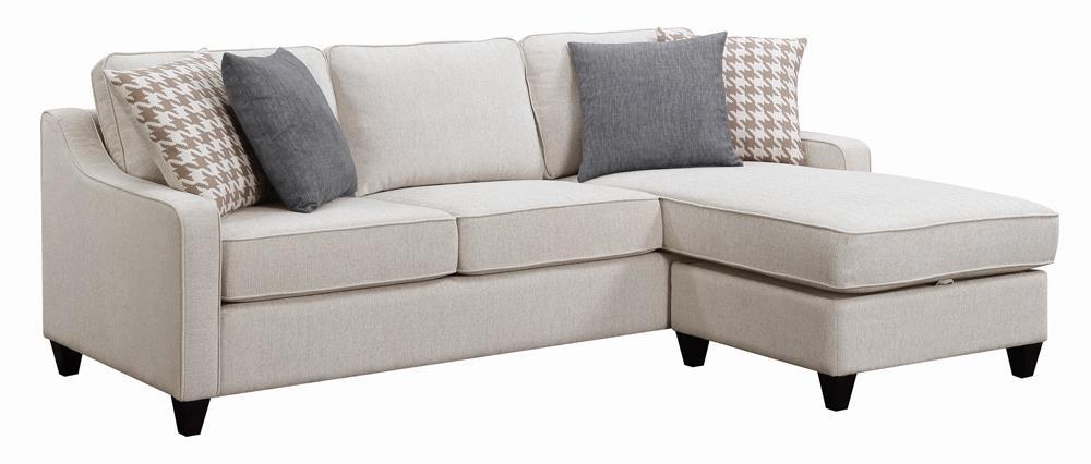 Mcloughlin Upholstered Sectional Platinum