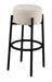 Leonard Upholstered Backless Round Stools White and Black (Set of 2) - US Furniture & Mattress (Waterbury,CT)*