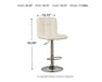 Bellatier Adjustable Height Bar Stool - US Furniture & Mattress (Waterbury,CT)*