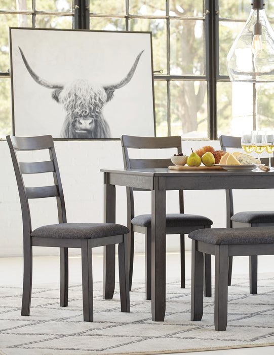 Bridson Dining Table and Chairs with Bench (Set of 6) - US Furniture & Mattress (Waterbury,CT)*