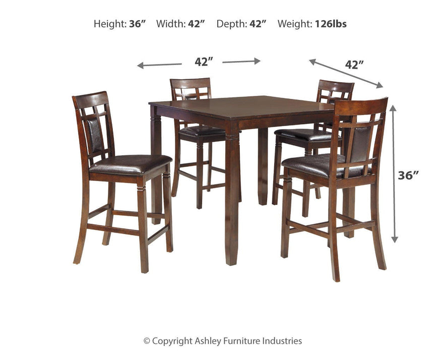 Bennox Counter Height Dining Table and Bar Stools (Set of 5) - US Furniture & Mattress (Waterbury,CT)*
