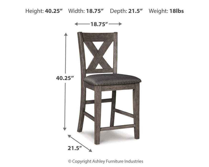 Caitbrook Counter Height Upholstered Bar Stool - US Furniture & Mattress (Waterbury,CT)*
