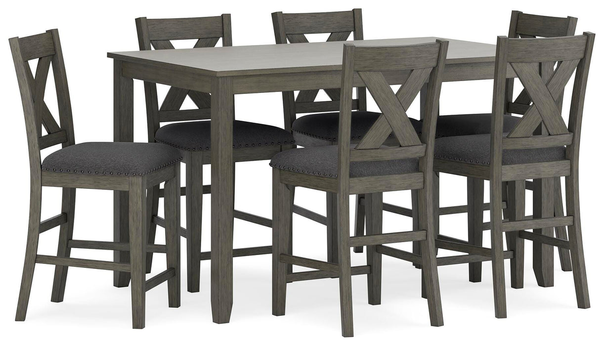 Caitbrook Counter Height Dining Table and Bar Stools (Set of 7) - US Furniture & Mattress (Waterbury,CT)*