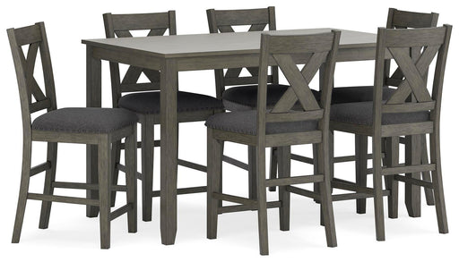 Caitbrook Counter Height Dining Table and Bar Stools (Set of 7) - US Furniture & Mattress (Waterbury,CT)*
