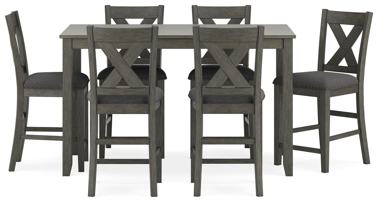 Caitbrook Counter Height Dining Table and Bar Stools (Set of 7) - US Furniture & Mattress (Waterbury,CT)*