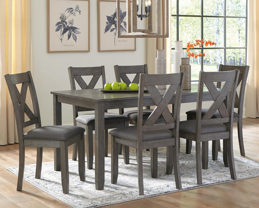 Caitbrook Dining Table and Chairs (Set of 7) - US Furniture & Mattress (Waterbury,CT)*