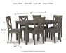 Caitbrook Dining Table and Chairs (Set of 7) - US Furniture & Mattress (Waterbury,CT)*