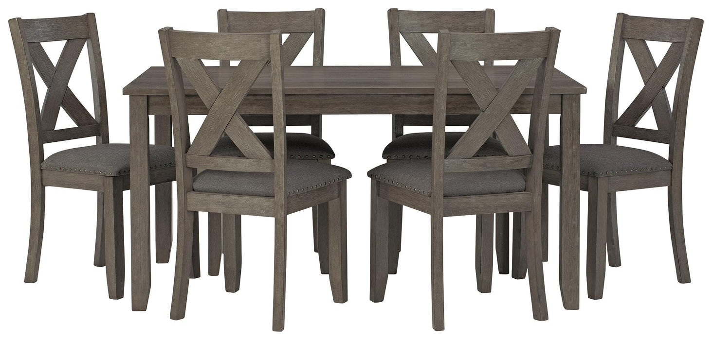 Caitbrook Dining Table and Chairs (Set of 7) - US Furniture & Mattress (Waterbury,CT)*
