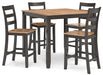 Gesthaven Counter Height Dining Table and 4 Barstools (Set of 5) - US Furniture & Mattress (Waterbury,CT)*
