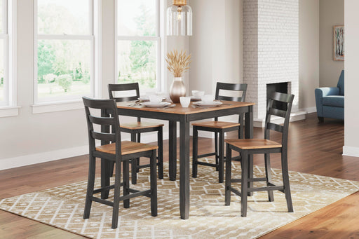 Gesthaven Counter Height Dining Table and 4 Barstools (Set of 5) - US Furniture & Mattress (Waterbury,CT)*