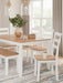 Gesthaven Dining Table with 4 Chairs and Bench (Set of 6) - US Furniture & Mattress (Waterbury,CT)*