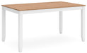 Gesthaven Dining Table with 4 Chairs and Bench (Set of 6) - US Furniture & Mattress (Waterbury,CT)*