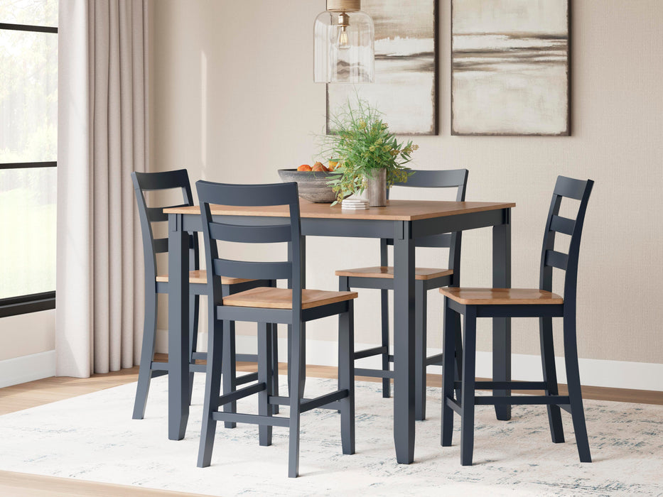Gesthaven Counter Height Dining Table and 4 Barstools (Set of 5) - US Furniture & Mattress (Waterbury,CT)*