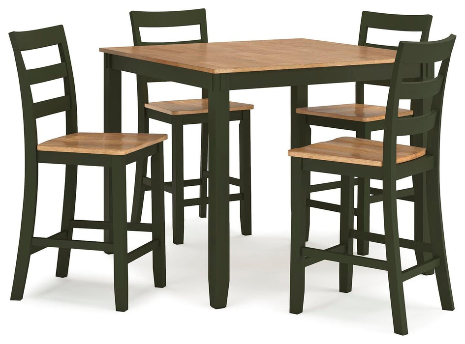 Gesthaven Counter Height Dining Table and 4 Barstools (Set of 5) - US Furniture & Mattress (Waterbury,CT)*