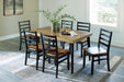 Blondon Dining Table and 6 Chairs (Set of 7) - US Furniture & Mattress (Waterbury,CT)*