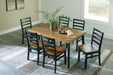 Blondon Dining Table and 6 Chairs (Set of 7) - US Furniture & Mattress (Waterbury,CT)*