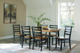 Blondon Dining Table and 6 Chairs (Set of 7) - US Furniture & Mattress (Waterbury,CT)*