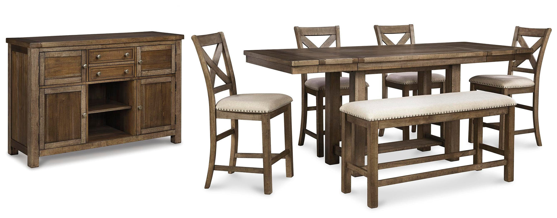 Moriville Counter Height Dining Set - US Furniture & Mattress (Waterbury,CT)*