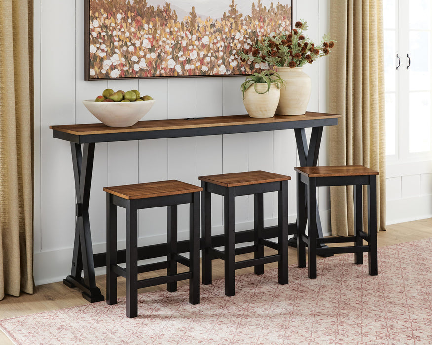 Wildenauer Counter Height Dining Table and 3 Barstools Set - US Furniture & Mattress (Waterbury,CT)*