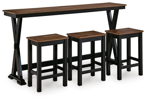 Wildenauer Counter Height Dining Table and 3 Barstools Set - US Furniture & Mattress (Waterbury,CT)*