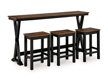 Wildenauer Counter Height Dining Table and 3 Barstools Set - US Furniture & Mattress (Waterbury,CT)*