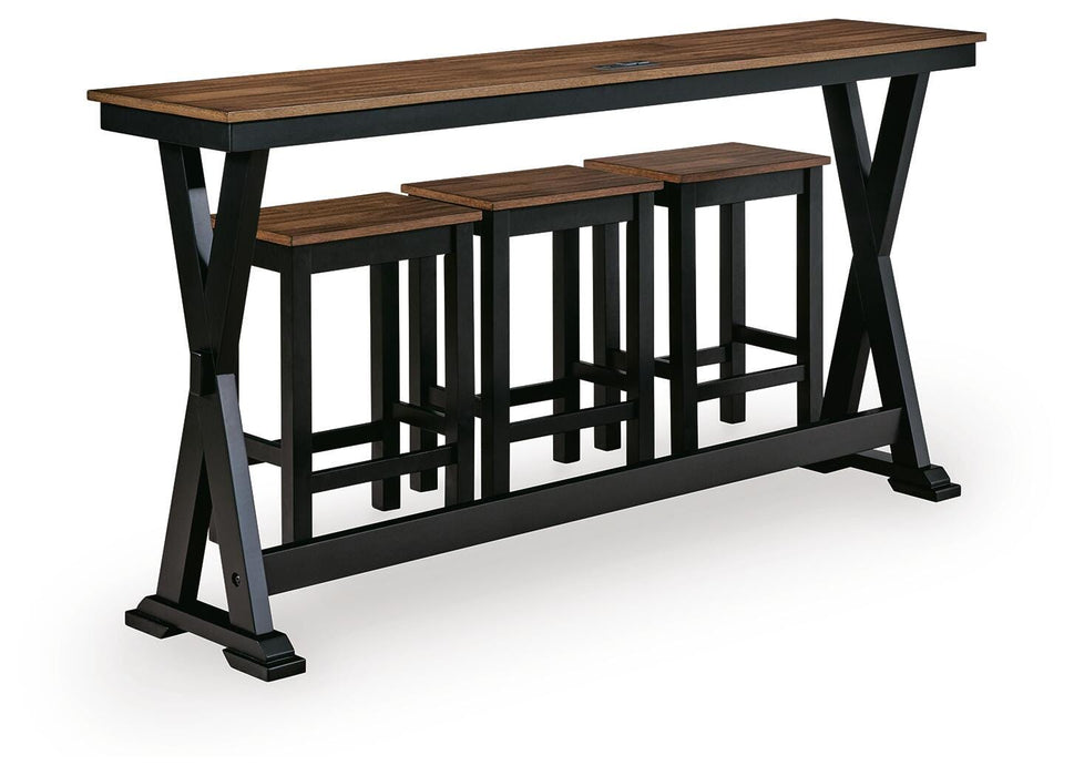 Wildenauer Counter Height Dining Table and 3 Barstools Set - US Furniture & Mattress (Waterbury,CT)*