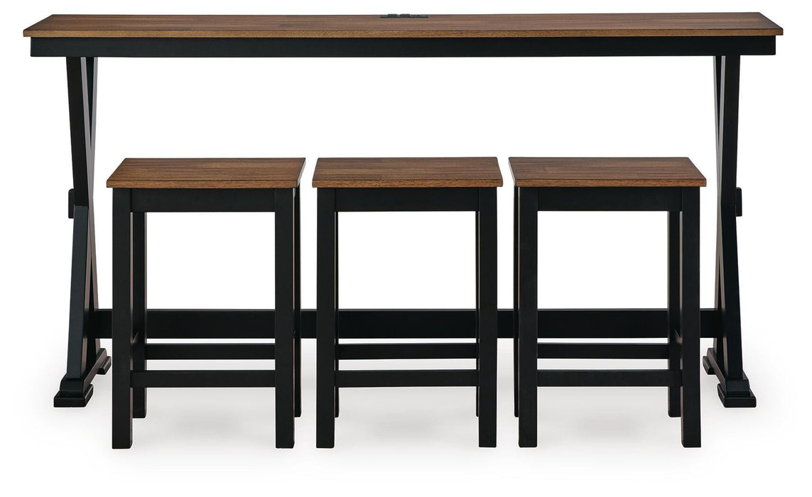 Wildenauer Counter Height Dining Table and 3 Barstools Set - US Furniture & Mattress (Waterbury,CT)*