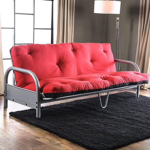 Aksel Black/Red Futon Mattress, Black, Red & Gray - US Furniture & Mattress (Waterbury,CT)*