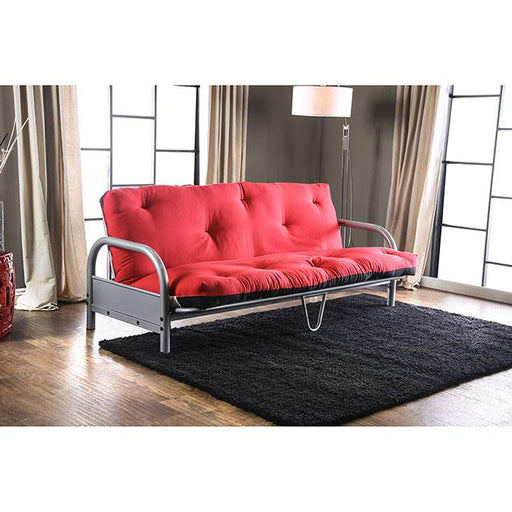 Aksel Black/Red Futon Mattress, Black, Red & Gray - US Furniture & Mattress (Waterbury,CT)*