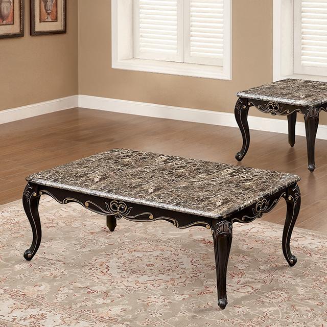 Albacete Coffee Table Walnut & Campage - US Furniture & Mattress (Waterbury,CT)*