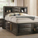 Zosimo Bed Black, Chrome, & Grey - US Furniture & Mattress (Waterbury,CT)*