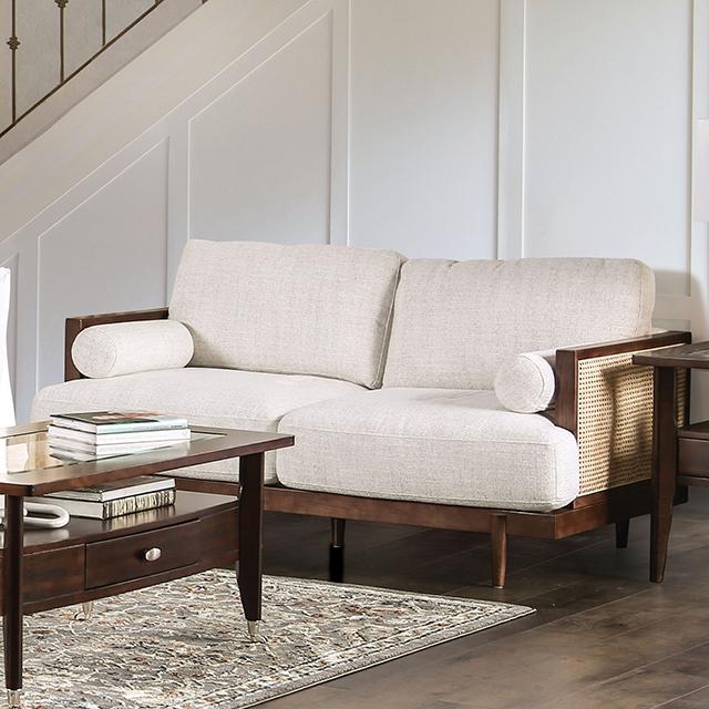 ALESUND Loveseat, Beige/Light Oak, Natural & Brown - US Furniture & Mattress (Waterbury,CT)*
