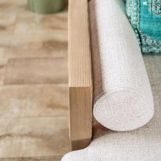 ALESUND Chair, Beige/Light Oak Natural & Brown - US Furniture & Mattress (Waterbury,CT)*