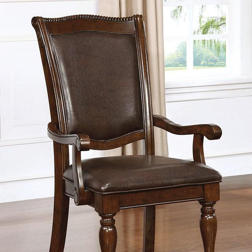 Alpena Brown Cherry/Espresso Arm Chair & Side Chair (2/CTN) - US Furniture & Mattress (Waterbury,CT)*