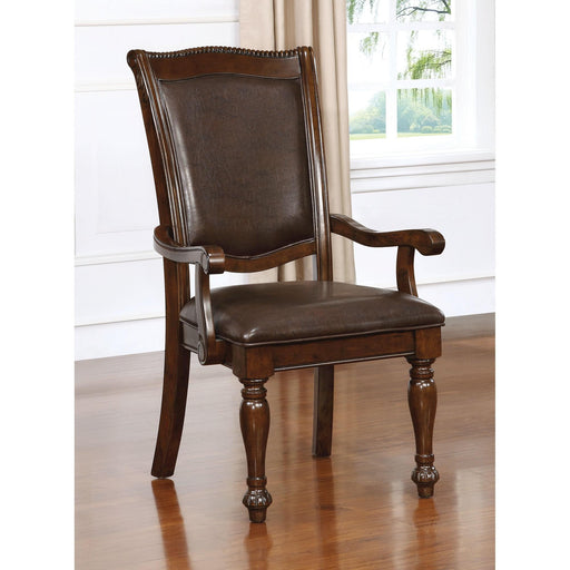 Alpena Brown Cherry/Espresso Arm Chair & Side Chair (2/CTN) - US Furniture & Mattress (Waterbury,CT)*