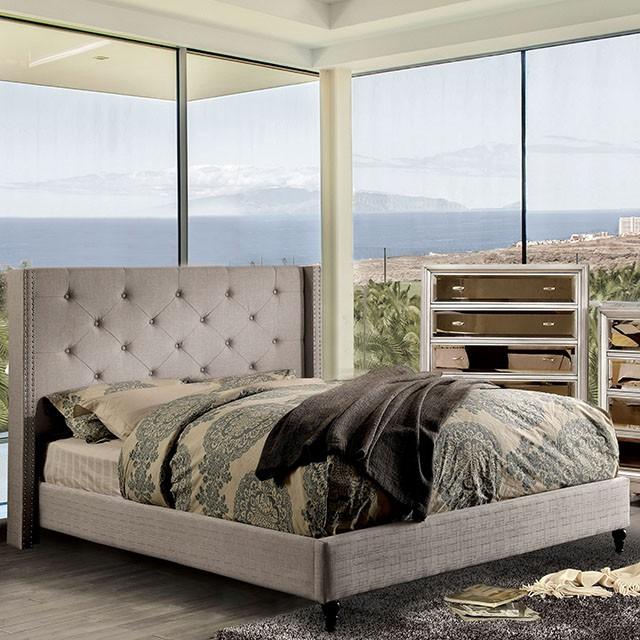 Anabelle Bed Blue & Gray - US Furniture & Mattress (Waterbury,CT)*