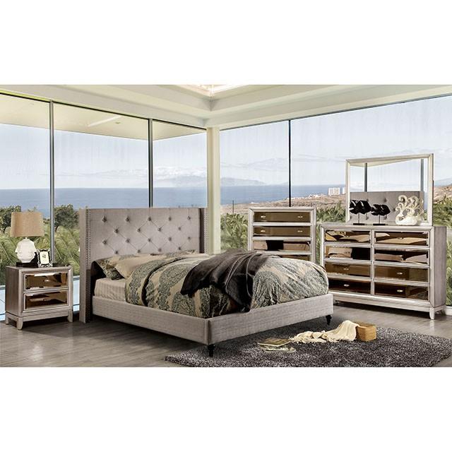 Anabelle Bed Blue & Gray - US Furniture & Mattress (Waterbury,CT)*