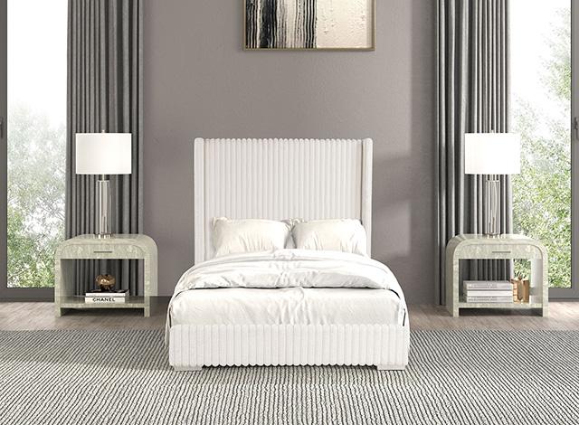 Cadwell E.King, Queen, & Full Bed White, Gray, & Black - US Furniture & Mattress (Waterbury,CT)*