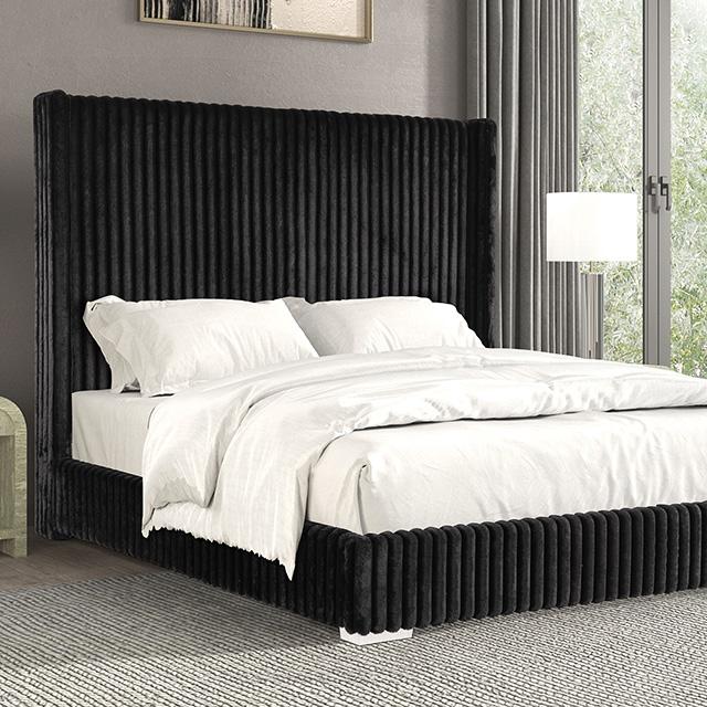Cadwell E.King, Queen, & Full Bed White, Gray, & Black - US Furniture & Mattress (Waterbury,CT)*