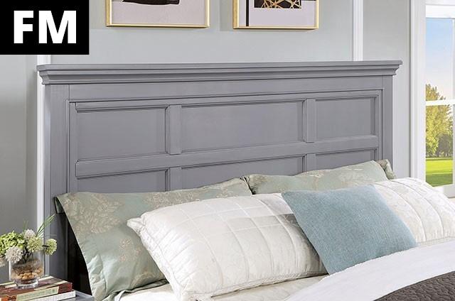 Castlile Bed Grey - US Furniture & Mattress (Waterbury,CT)*