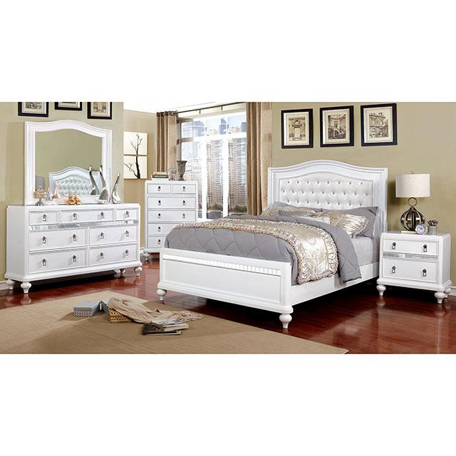 Ariston Mirror White, Silver, & Black - US Furniture & Mattress (Waterbury,CT)*