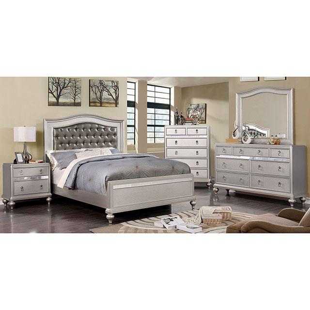 Ariston Mirror White, Silver, & Black - US Furniture & Mattress (Waterbury,CT)*