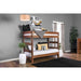 Arlette Twin/Twin Bunk Bed Brown, Black, Gray, & White - US Furniture & Mattress (Waterbury,CT)*