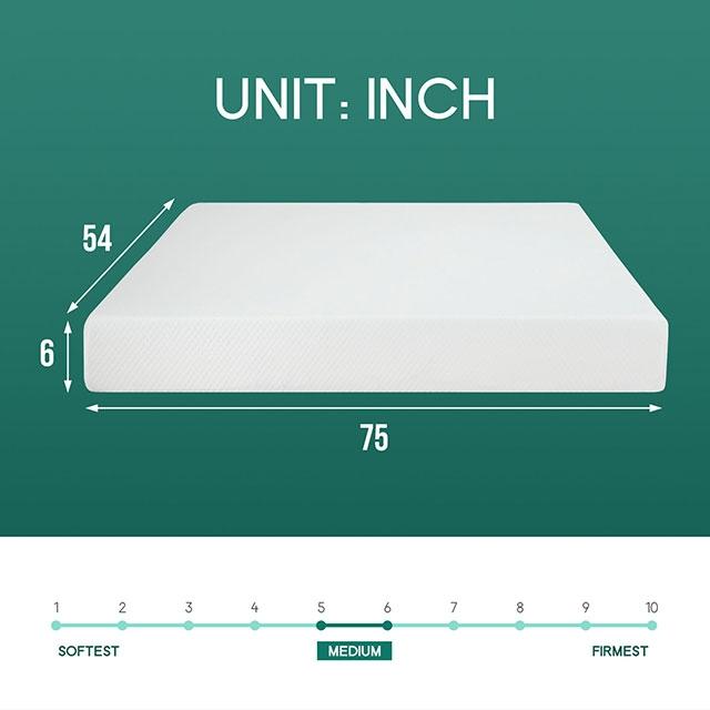 Artemisia 6" Full Memory Foam Mattress - US Furniture & Mattress (Waterbury,CT)*