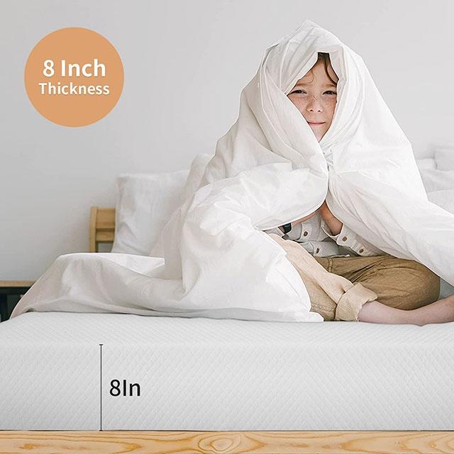 Artemisia 8" Memory Foam Mattress White - US Furniture & Mattress (Waterbury,CT)*