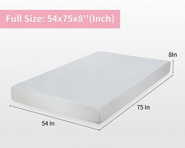 Artemisia 8" Memory Foam Mattress White - US Furniture & Mattress (Waterbury,CT)*
