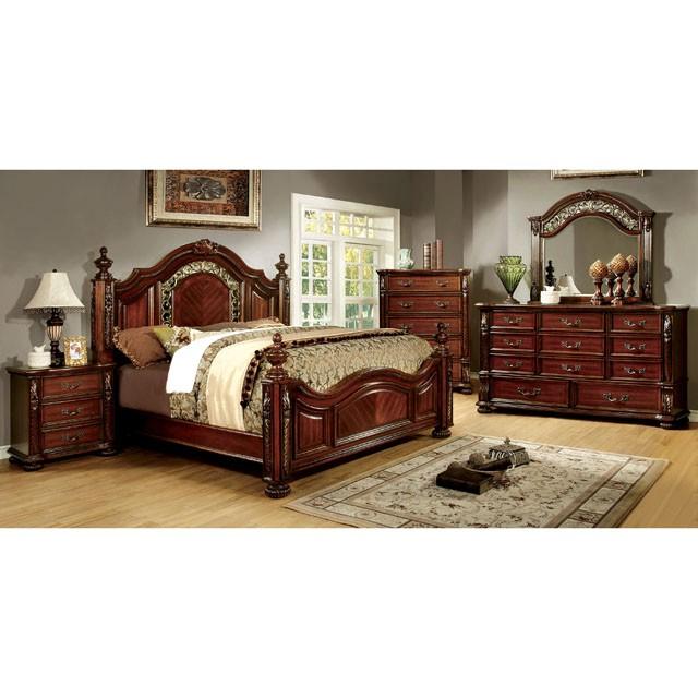 ARTHUR Brown Cherry Mirror - US Furniture & Mattress (Waterbury,CT)*