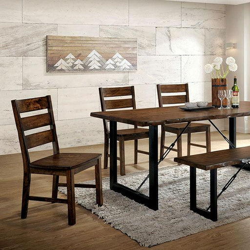 Dulce Walnut/Black Dining Table - US Furniture & Mattress (Waterbury,CT)*