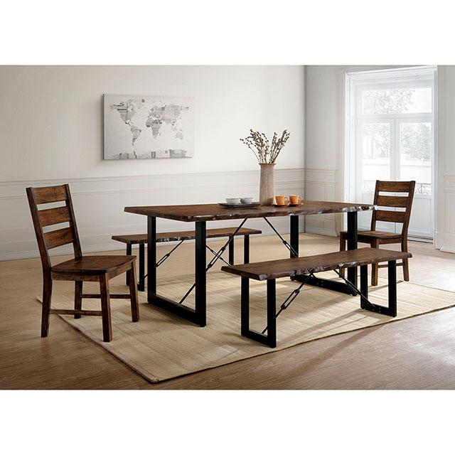 Dulce Dining Table Set Bench - US Furniture & Mattress (Waterbury,CT)*